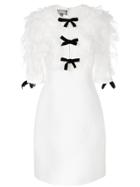Giambattista Valli Frill Dress With Bow Details - White