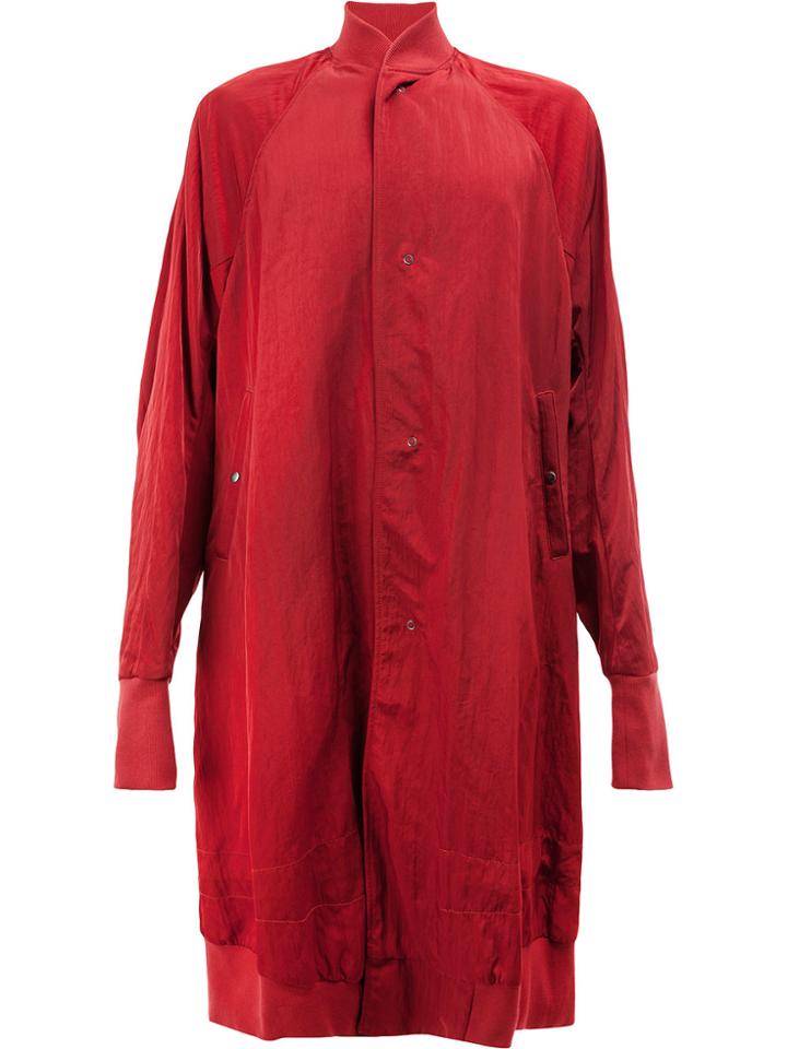 Julius Oversized Bomber Jacker - Red