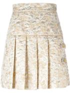Dolce & Gabbana Brocade Pleated Skirt