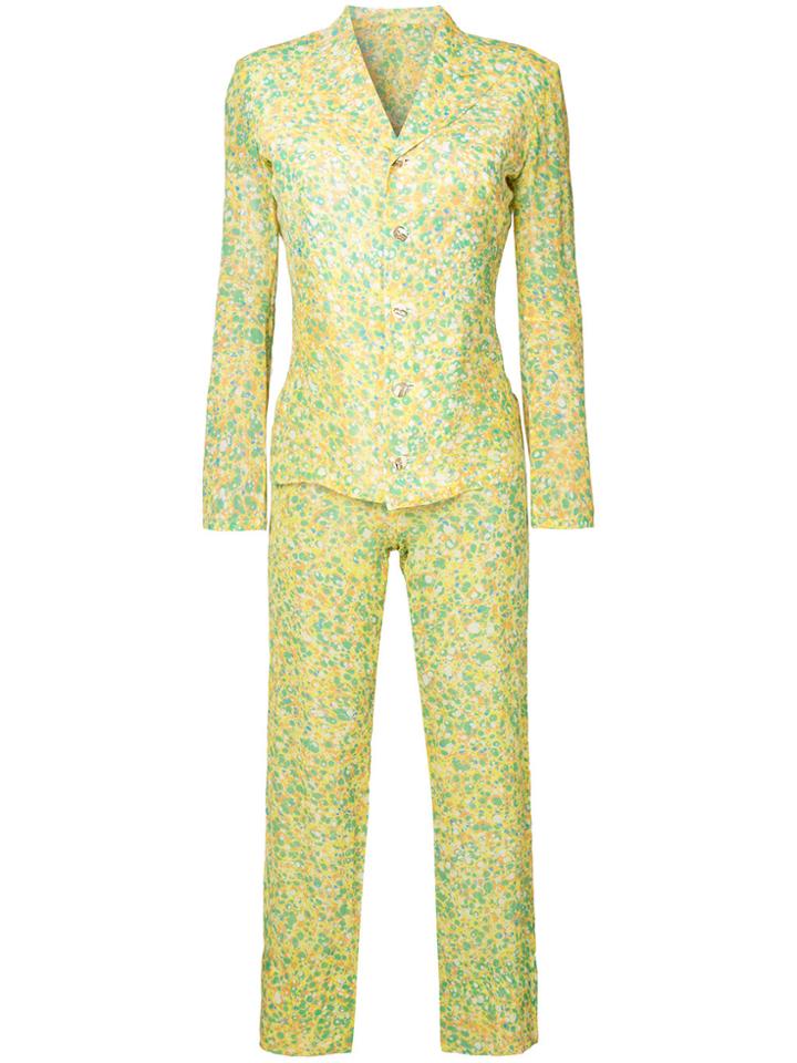 Yohji Yamamoto Vintage Abstract Print Suit - Multicolour