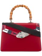 Gucci Lilith Tote, Women's, Red, Calf Leather/wood/polyester