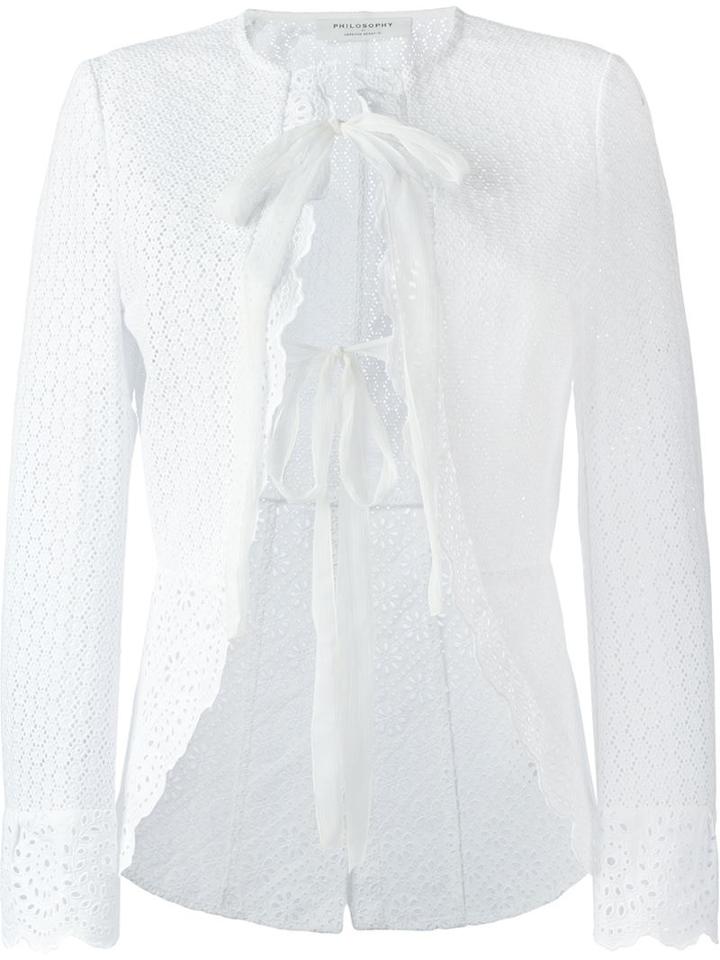 Philosophy Di Lorenzo Serafini Broderie Anglaise Jacket