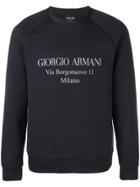 Giorgio Armani Logo Sweatshirt - Blue