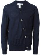 Comme Des Garçons Shirt Asymmetric Cardigan, Men's, Size: Medium, Blue, Wool