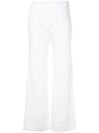 Donnah Mabel - Palazzo Pants - Women - Acetate/polyester - 0, White, Acetate/polyester