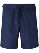 Z Zegna - Drawstring Swimming Shorts - Men - Polyamide/polyester/spandex/elastane - L, Blue, Polyamide/polyester/spandex/elastane