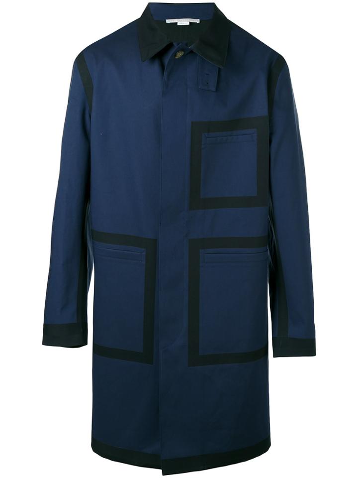 Stella Mccartney Bonded Trench Coat - Blue