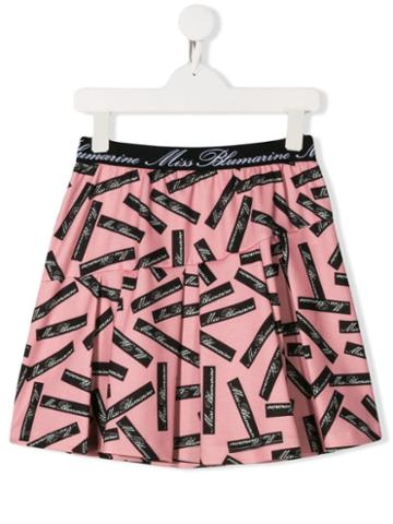 Miss Blumarine Teen Geometric Logo Skirt - Pink