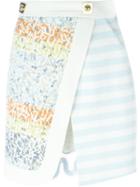 Peter Pilotto 'danis' Skirt, Women's, Size: 6, White, Viscose/cotton/polyamide/acetate