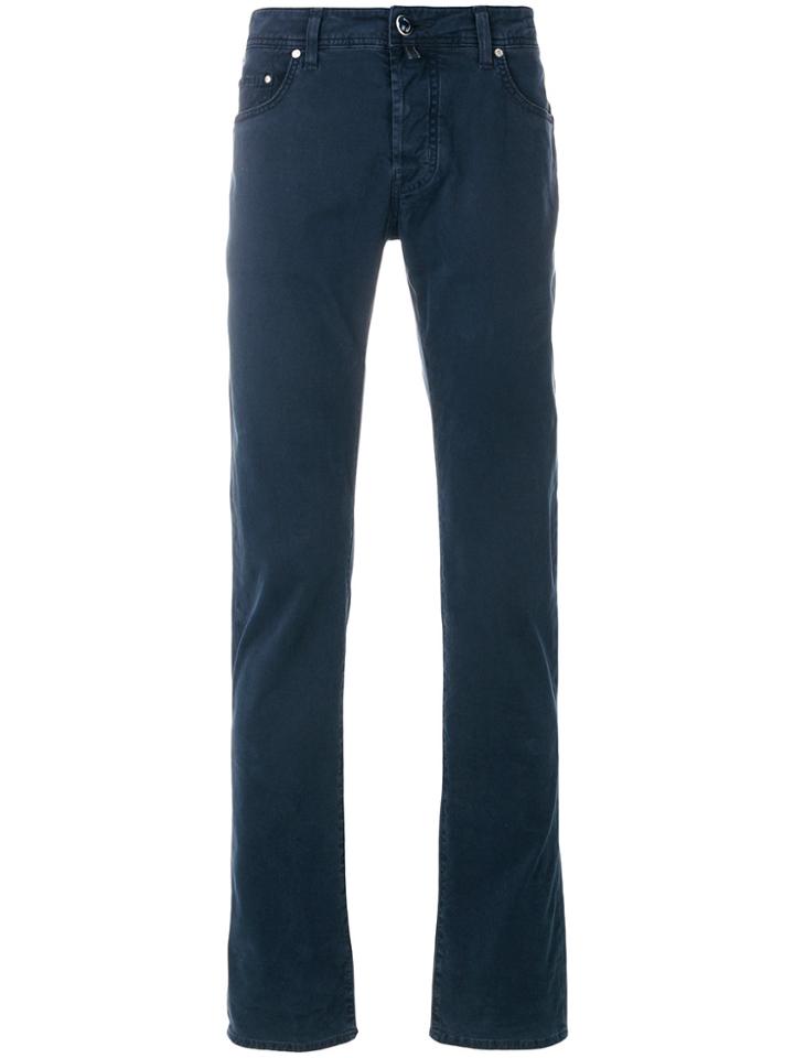 Jacob Cohen Classic Fitted Chinos - Blue