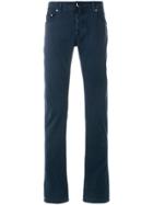 Jacob Cohen Classic Fitted Chinos - Blue