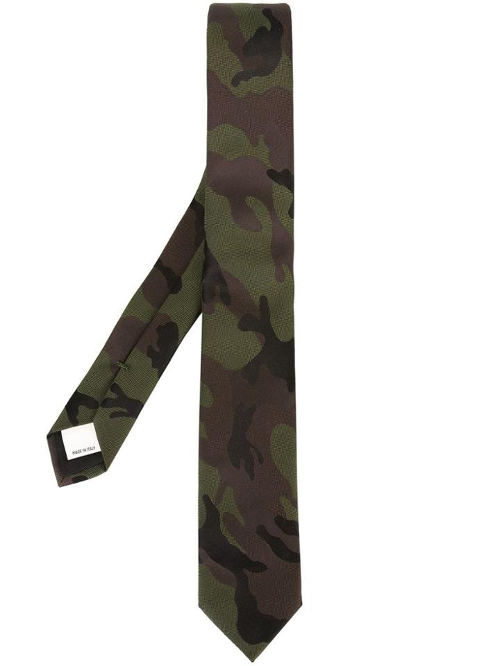 Valentino Valentino Garavani Camouflage Tie - Green