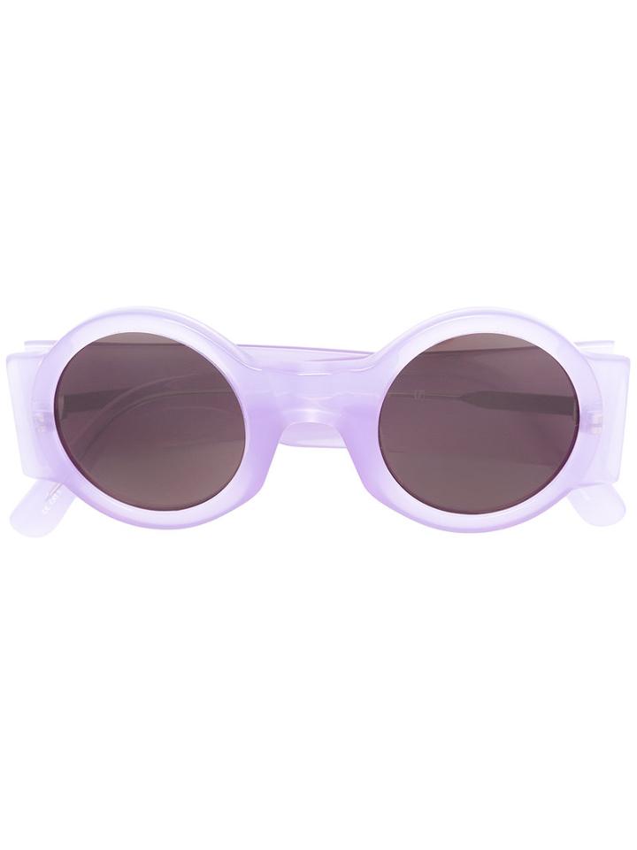 Linda Farrow - Round-frame Sunglasses - Women - Acetate - One Size, Pink/purple, Acetate