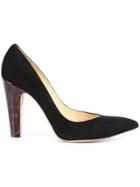 Sarah Flint Tortoiseshell Heel Pumps - Black