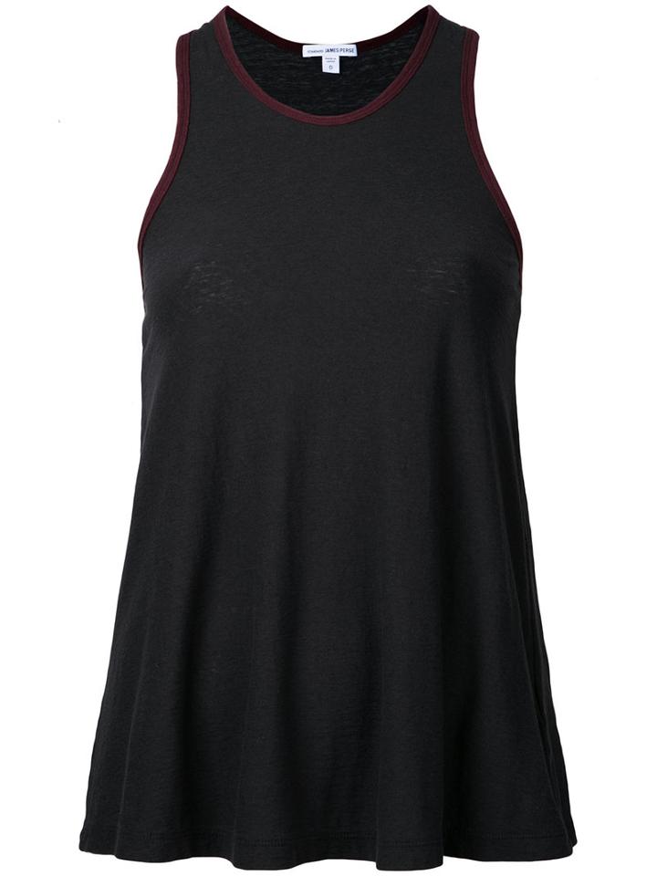 James Perse - Sleeveless Boxy T-shirt - Women - Cotton/linen/flax - 0, Grey, Cotton/linen/flax