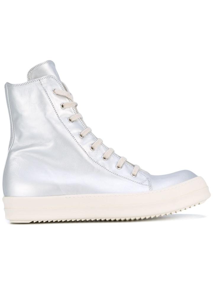 Rick Owens Drkshdw Hi-top Sneakers - Metallic