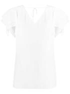 Roberto Cavalli Layered Sleeve Blouse - White