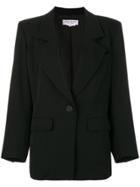 Yves Saint Laurent Vintage Structured Button-up Jacket - Black