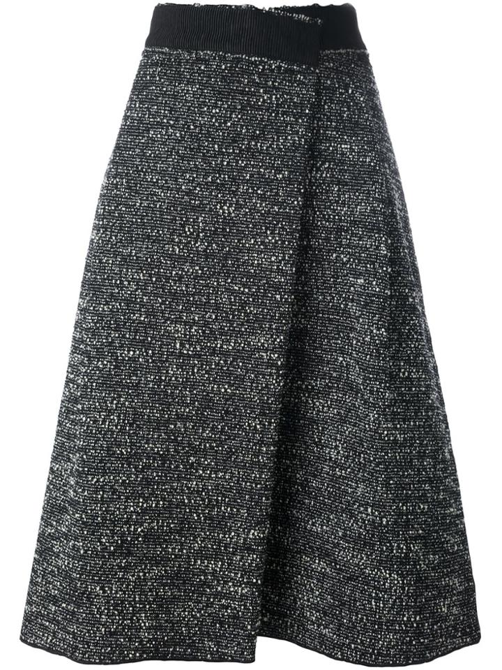 Marc Jacobs Bouclé Wrap Skirt - Black