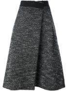 Marc Jacobs Bouclé Wrap Skirt - Black