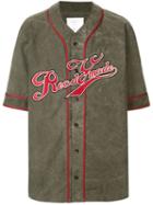 Readymade Stitch Detail Baseball Shirt - Green