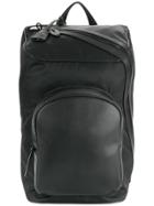 Neil Barrett Diagonal Zip Backpack - Black