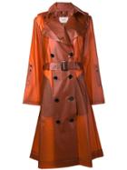 Dorothee Schumacher Transparent Trench Coat - Yellow & Orange