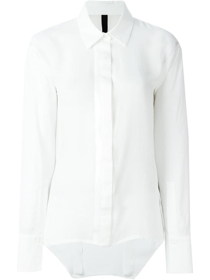 Ilaria Nistri Classic Shirt, Women's, Size: 44, White, Viscose/cotton/silk
