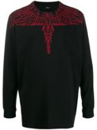 Marcelo Burlon County Of Milan Red Wings Printed Sweatshirt - Black