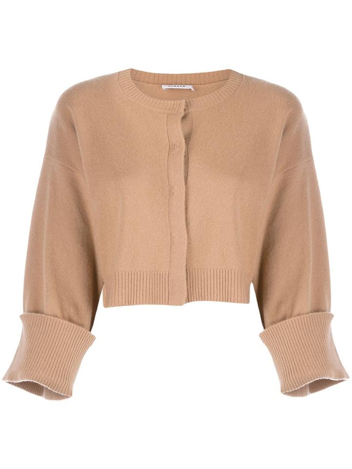 P.a.r.o.s.h. Flared Sleeve Cardigan - Neutrals