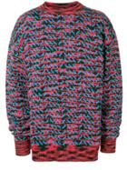 Calvin Klein 205w39nyc Patterned Knit Jumper - Red