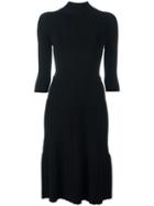 Alyx Ribbed Mock Neck Dress, Women's, Size: Small, Black, Polyester/viscose