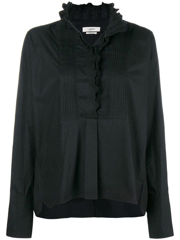 Isabel Marant Étoile Long Sleeve Pull-over Blouse - Black