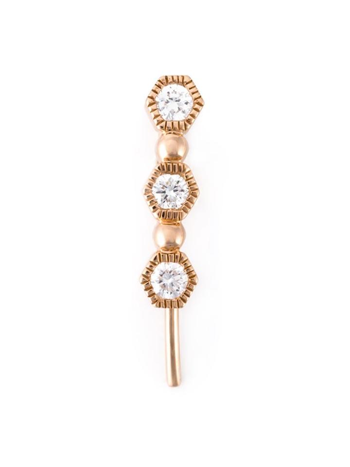 Stone 'charmante' Diamond Earring, Women's, Metallic