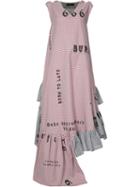 Area Di Barbara Bologna - 'flounce' Dress - Women - Cotton - One Size, Red, Cotton