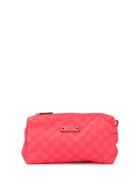 Gucci Vintage Gg Nylon Pouch - Pink