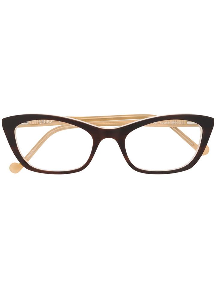 Liu Jo Cat Eye Two Tone Glasses - Black