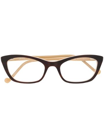Liu Jo Cat Eye Two Tone Glasses - Black