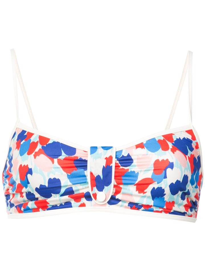Morgan Lane Tulip Print Mica Bikini Top - Multicolour