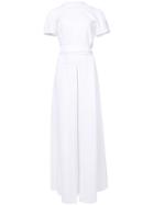 Rosetta Getty Slit Maxi Dress - White