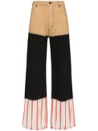 Eckhaus Latta Three Panelled Pattern Jeans - Multicoloured