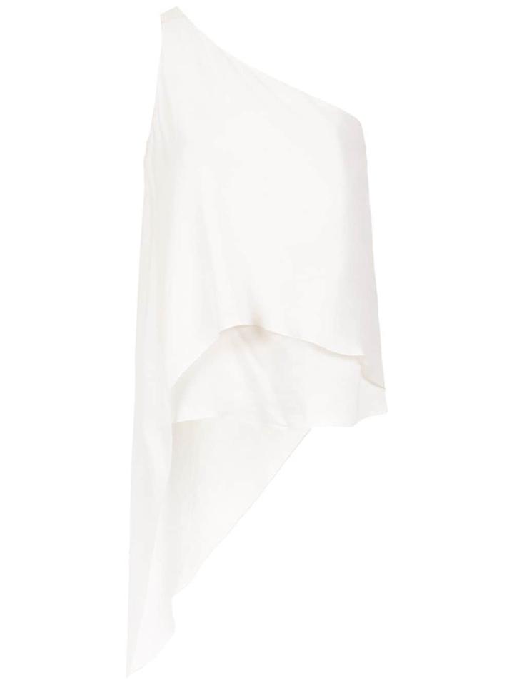 Mara Mac One Shoulder Top - White