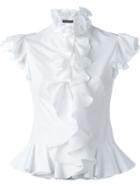 Alexander Mcqueen 'harness' Ruffled Top