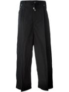 Craig Green Wide Leg Trousers, Men's, Size: Large, Black, Polyester