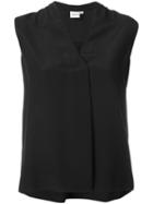Aspesi V-neck Blouse, Women's, Size: 42, Black, Silk