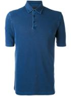 Z Zegna - Logo Plaque Polo Shirt - Men - Cotton - M, Blue, Cotton