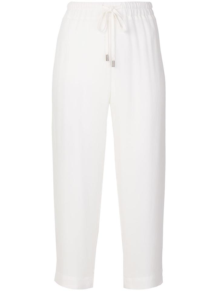 Gentry Portofino Georgette Cropped Trousers - White