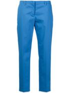 No21 Cropped Straight Leg Trousers - Blue