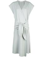 Tibi Loose-fit Wrap Dress - Green