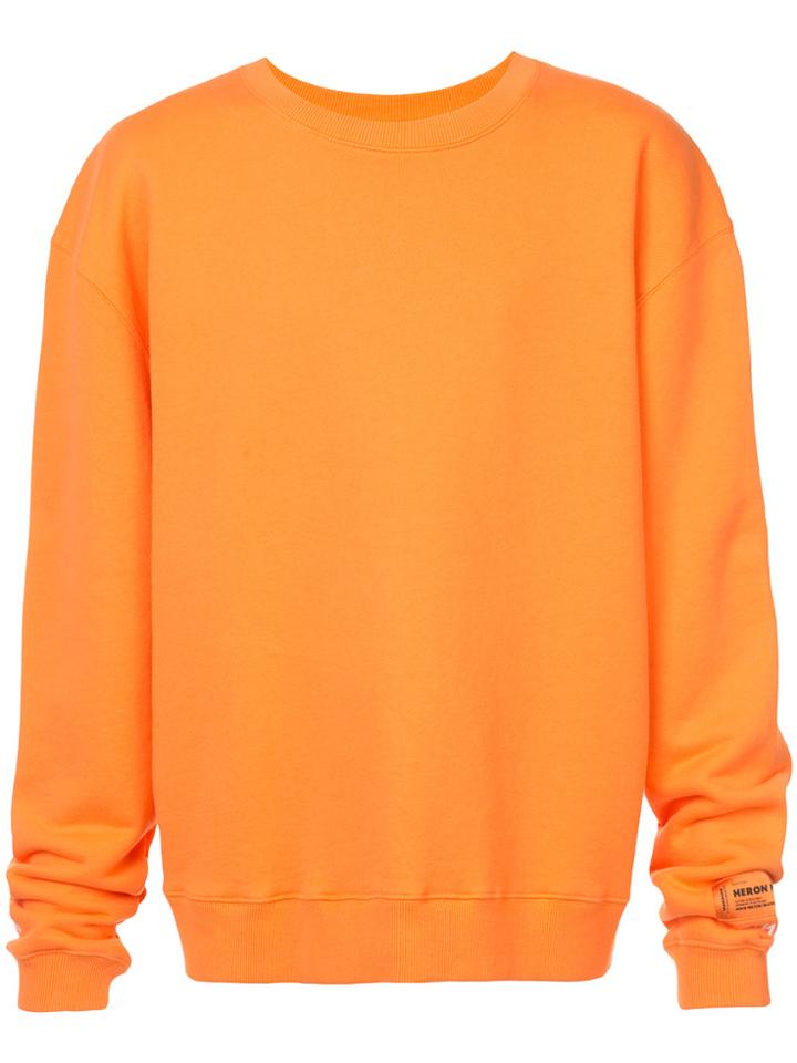 Heron Preston Crew Neck Sweatshirt - Yellow & Orange